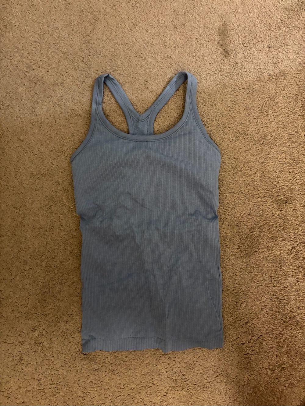 lululemon athletica Ribbed Racerback Tank - Dusty Blue